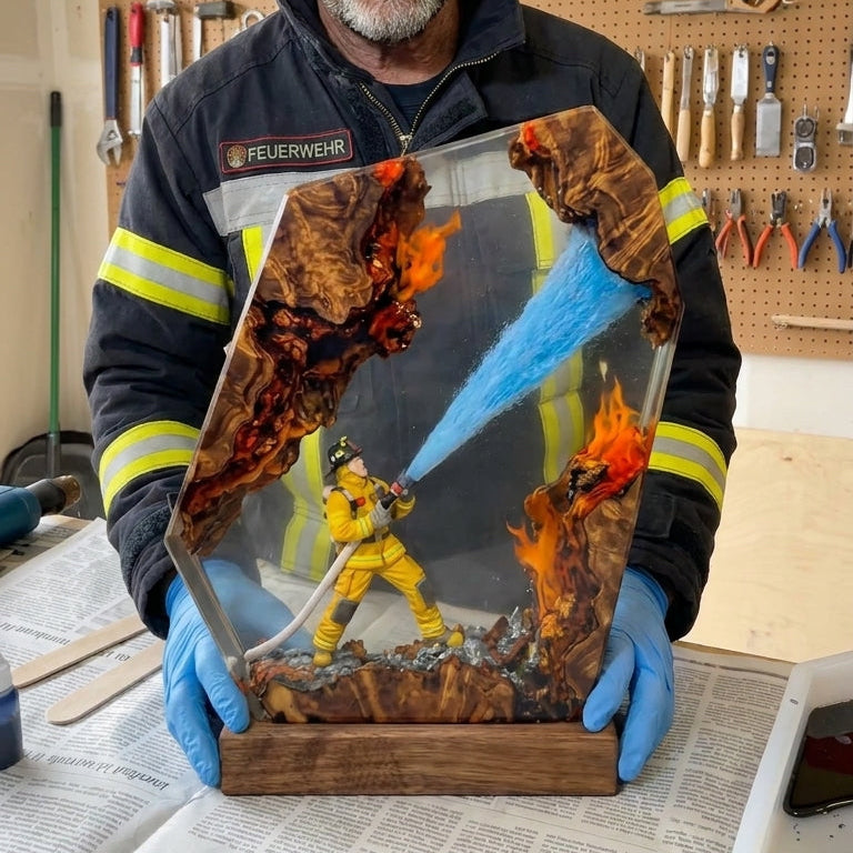 Feuerwehr Harzlampe